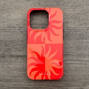 Burga Red Sunburst Phone Case